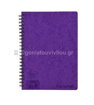 ΝΕΟΧΑΡΤ ΤΕΤΡΑΔΙΟ ΣΠΙΡΑΛ A4 (21x29,7cm) 4 ΘΕΜΑΤΩΝ 160φ MINIMAL ΜΩΒ 14602