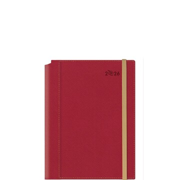 2026 ΗΜΕΡΟΛΟΓΙΟ ΗΜΕΡΗΣΙΟ ΛΕΥΚΟ 14,5x20,5cm BORNEO APPEEL ECO ΚΟΚΚΙΝΟ ΜΕ ΛΑΣΤΙΧΟ 689AR345 (ΘΕΟΦΥΛΑΚΤΟΣ)