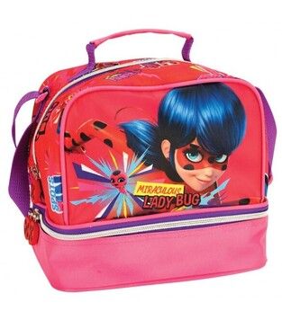 GIM ΤΣΑΝΤΑΚΙ ΦΑΓΗΤΟΥ ΟΒΑΛ LADYBUG GIRL POWER 34605220