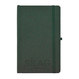 SKAG ΣΗΜΕΙΩΜΑΤΑΡΙΟ A6 10,5x14,8cm ΜΕ ΛΑΣΤΙΧΟ ΜΑΛΑΚΟ ΕΞΩΦΥΛΛΟ ΘΗΚΗ ΓΙΑ ΣΤΥΛΟ ΕΣΩΤΕΡΙΚΗ ΘΗΚΗ ΜΕ ΓΡΑΜΜΕΣ 64φ ΠΡΑΣΙΝΟ 306669