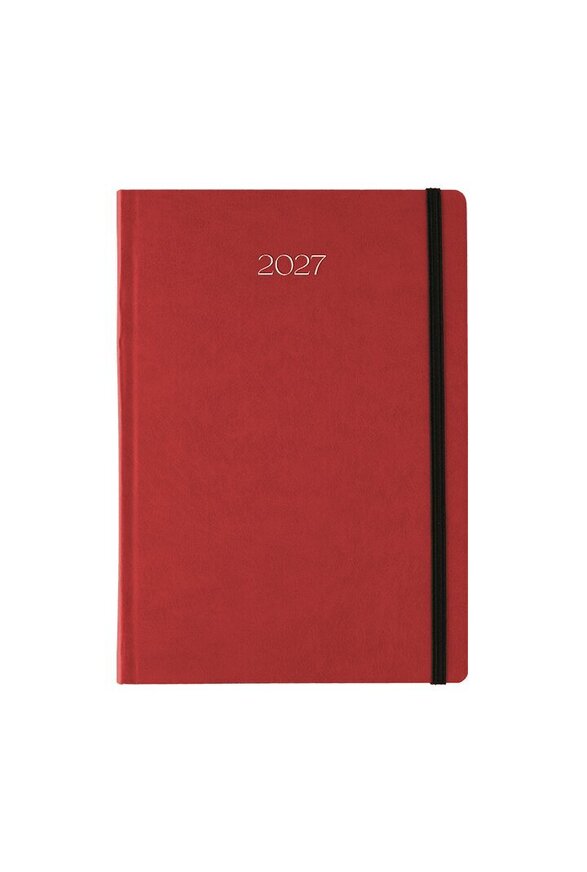 2027 ΗΜΕΡΟΛΟΓΙΟ ΗΜΕΡΗΣΙΟ 17x24cm ELEGANTA ΚΟΚΚΙΝΟ ΜΕ ΛΑΣΤΙΧΟ ΚΑΙ ΣΤΥΛΟΘΗΚΗ 72194 (ΛΙΝΑΡΔΑΤΟΣ)