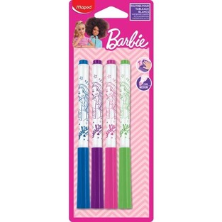 MAPED BARBIE ΣΕΤ ΜΑΡΚΑΔΟΡΟΙ ΑΣΠΡΟΠΙΝΑΚΑ 4 ΧΡΩΜΑΤΑ 741301