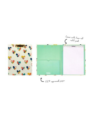 PUKKA FASHION HEARTS ΝΤΟΣΙΕ ΠΙΑΣΤΡΑ ΜΕ ΚΑΠΑΚΙ ΚΑΙ ΜΠΛΟΚ A4 (21x29,7cm) ΚΑΡΔΙΕΣ 9476FF