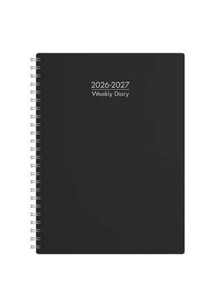 2026 2027 ΗΜΕΡΟΛΟΓΙΟ ΕΒΔΟΜΑΔΙΑΙΟ ΣΠΙΡΑΛ ΔΥΟ ΕΤΩΝ 17x24cm TEMPUS ΜΑΥΡΟ 63023 (ΛΙΝΑΡΔΑΤΟΣ)