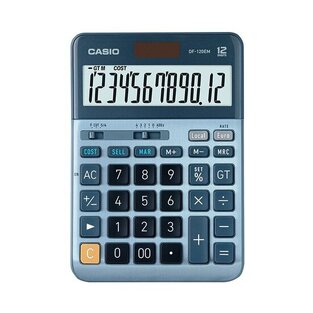 CASIO ΑΡΙΘΜΟΜΗΧΑΝΗ DF 120 EM 12 ΨΗΦΙΩΝ COST SELL MARGIN ΗΛΙΑΚΟ ΜΠΑΤΑΡΙΑ