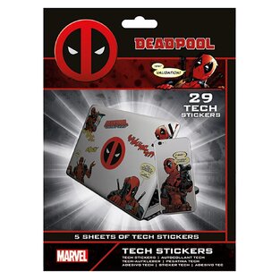 TECH STICKERS PACK ΣΕΤ ΜΕ ΑΥΤΟΚΟΛΛΗΤΑ DEADPOOL 29τεμ TS7408