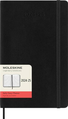 2024 2025 ΗΜΕΡΟΛΟΓΙΟ MOLESKINE LARGE (13x21cm) SOFT COVER BLACK DAILY DIARY (ΗΜΕΡΗΣΙΟ ΗΜΕΡΟΛΟΓΙΟ 18ΜΗΝΟ)