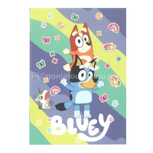 GRAFFITI ΤΕΤΡΑΔΙΟ ΚΑΡΦΙΤΣΑ 17x25cm 40φ BLUEY STICKERS RAIN 250001