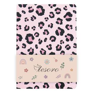 TESORO ΣΗΜΕΙΩΜΑΤΑΡΙΟ FLEXI DOTS 14x20cm 96φ ΜΕ ΓΡΑΜΜΕΣ ΡΟΖ ANIMAL PRINT 582407