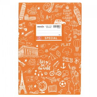 SPECIAL ΤΕΤΡΑΔΙΟ ΕΞΗΓΗΣΗ DOODLES ΡΙΓΕ 17x25cm 50φ ΠΟΡΤΟΚΑΛΙ