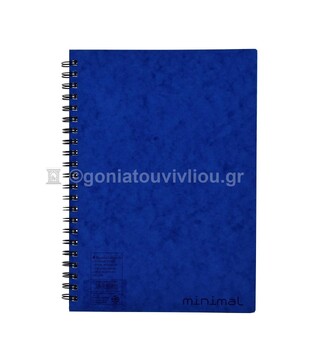 ΝΕΟΧΑΡΤ ΤΕΤΡΑΔΙΟ ΣΠΙΡΑΛ A4 (21x29,7cm) 4 ΘΕΜΑΤΩΝ 160φ MINIMAL ΜΠΛΕ 14602