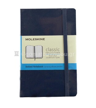MOLESKINE ΣΗΜΕΙΩΜΑΤΑΡΙΟ POCKET (9x14cm) HARD COVER SAPPHIRE BLUE DOTTED NOTEBOOK (ΜΕ ΚΟΥΚΙΔΕΣ)