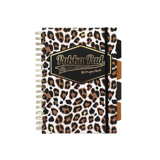 PUKKA PAD ΤΕΤΡΑΔΙΟ ΣΠΙΡΑΛ 17x25cm 5 ΘΕΜΑΤΩΝ WILD ΠΕΡΦΟΡΕ ΜΕ ΛΑΣΤΙΧΟ ΛΕΟΠΑΡΑΔΑΛΗ 100φ 80gr 9523WLD