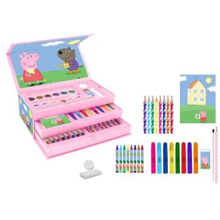 ΣΕΤ ΧΡΩΜΑΤΙΣΜΟΥ ΣΕ ΒΑΛΙΤΣΑΚΙ 26x13,5x6cm PEPPA PIG 52τεμ 482784