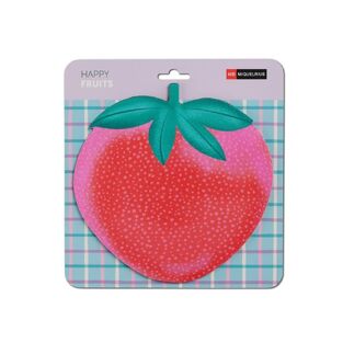 MIQUELRIUS MOUSEPAD ΣΕ ΣΧΗΜΑ ΦΡΑΟΥΛΑΣ 20cm HAPPY FRUITS 13299