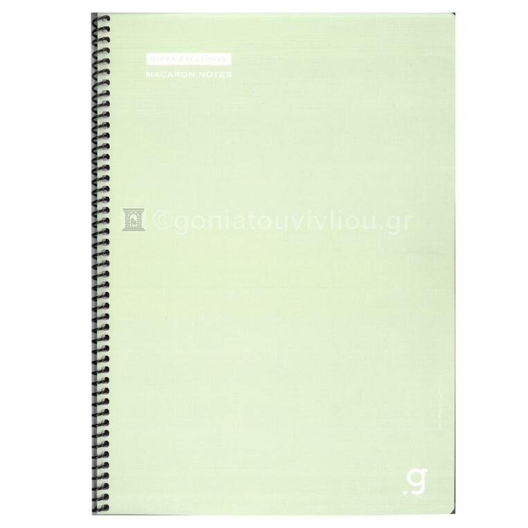 UNIPAP GIPTA ΤΕΤΡΑΔΙΟ ΣΠΙΡΑΛ 17x25cm 3 ΘΕΜΑΤΩΝ 75φ ΠΕΡΦΟΡΕ MACARON ΠΡΑΣΙΝΟ 35707
