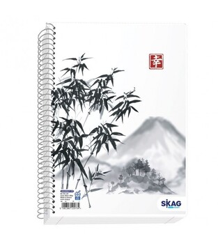 SKAG ΤΕΤΡΑΔΙΟ ΣΠΙΡΑΛ A4 (21x29,7cm) 2 ΘΕΜΑΤΩΝ 60φ UNIVERSITY PP ΛΕΠΤΑ ΜΠΑΜΠΟΥ 125727