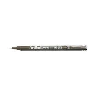 ARTLINE DRAWING SYSTEM ΜΑΡΚΑΔΟΡΑΚΙ ΣΙΝΙΚΗΣ ΜΕΛΑΝΗΣ 0.3mm ΜΑΥΡΟ