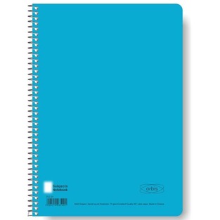 ORBIS ΤΕΤΡΑΔΙΟ ΣΠΙΡΑΛ A4 (21x29,7cm) 3 ΘΕΜΑΤΩΝ 90φ FLUO ΜΠΛΕ FU30