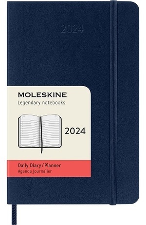2024 ΗΜΕΡΟΛΟΓΙΟ MOLESKINE POCKET (9x14cm) SOFT COVER SAPPHIRE BLUE DAILY DIARY (ΗΜΕΡΗΣΙΟ ΗΜΕΡΟΛΟΓΙΟ ΕΤΟΥΣ)