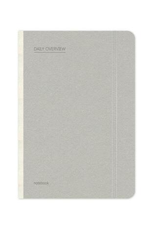 ΣΗΜΕΙΩΜΑΤΑΡΙΟ ΗΜΕΡΗΣΙΑΣ ΕΠΙΣΚΟΠΗΣΗΣ (DAILY OVERVIEW) 14x21cm 96Φ ΓΚΡΙ ΜΕ ΛΑΣΤΙΧΟ ΣΜ3704 12 (ADBOOK - ΑΠΟΣΤΟΛΙΔΗΣ)