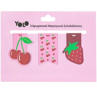 YOLO ΜΑΓΝΗΤΙΚΟΙ ΣΕΛΙΔΟΔΕΙΚΤΕΣ ΑΡΩΜΑΤΙΚΟΙ CHERRY 3τεμ 90619