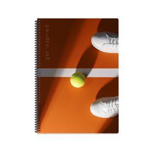 SKAG ΤΕΤΡΑΔΙΟ ΣΠΙΡΑΛ A4 (21x29,7cm) 2 ΘΕΜΑΤΩΝ 60φ SPORTY LIFE ΜΠΑΛΑΚΙ ΤΕΝΙΣ 312967
