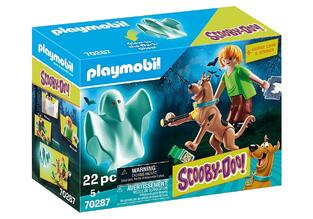 PLAYMOBIL SCOOBY DOO ΣΚΟΥΜΠΙ ΚΑΙ ΣΑΓΚΙ ΜΕ ΦΑΝΤΑΣΜΑ 70287