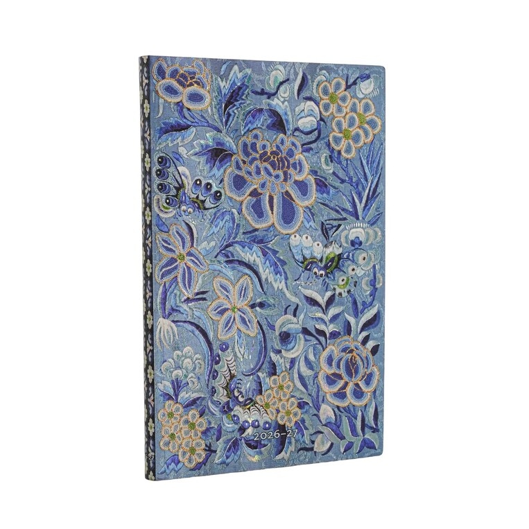 2026 2027 ΗΜΕΡΟΛΟΓΙΟ ΕΒΔΟΜΑΔΙΑΙΟ PAPERBLANKS FLEXIS 18ΜΗΝΟ MAXI 13,5x21cm BLUE WILLOW (ΜΑΛΑΚΟ ΕΞΩΦΥΛΛΟ) FE19887