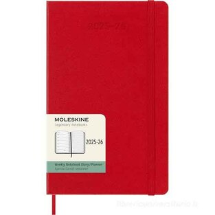 2025 2026 ΗΜΕΡΟΛΟΓΙΟ MOLESKINE LARGE (13x21cm) HARD COVER RED WEEKLY DIARY (ΕΒΔΟΜΑΔΙΑΙΟ ΗΜΕΡΟΛΟΓΙΟ 18ΜΗΝΟ)