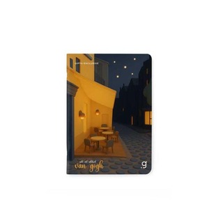 UNIPAP GIPTA ΤΕΤΡΑΔΙΟ ΚΑΡΦΙΤΣΑ 17x25cm 40φ CUTE ART VINCENT VAN GOGH CAFE 35587