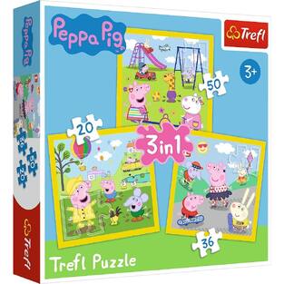 TREFL ΠΑΖΛ 3 ΣΕ 1 (20/36/50 ΤΕΜΑΧΙΩΝ) PEPPA PIG 34849
