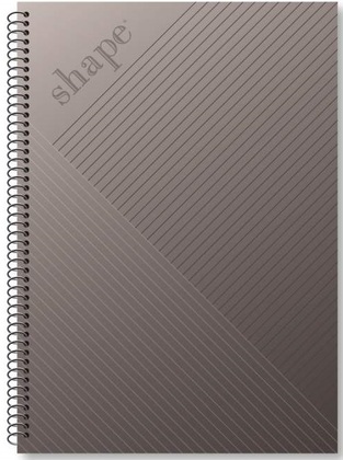 SHAPE ΤΕΤΡΑΔΙΟ ΣΠΙΡΑΛ A4 (21x29,7cm) 3 ΘΕΜΑΤΩΝ 90φ METAL ΜΩΒ ME1203