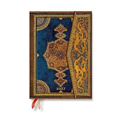 2027 ΗΜΕΡΟΛΟΓΙΟ ΕΒΔΟΜΑΔΙΑΙΟ PAPERBLANKS MIDI 13x18cm SAFAVID INDIGO (ΣΚΛΗΡΟ ΕΞΩΦΥΛΛΟ ΜΕ ΜΑΓΝΗΤΗ) DE19368