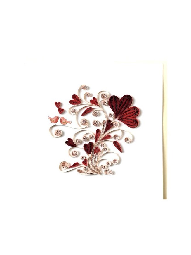 TENDANCES PETITS PETALES ΕΥΧΕΤΗΡΙΑ ΚΑΡΤΑ 15x15cm PP30C ΓΙΡΛΑΝΤΑ ΚΑΡΔΙΕΣ
