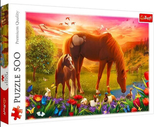 TREFL ΠΑΖΛ 500τεμ HORSES IN THE MEADOW 37451