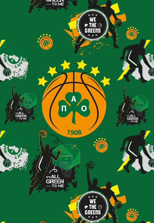 ΤΕΤΡΑΔΙΟ ΚΑΡΦΙΤΣΑ 17x25cm ΡΙΓΕ 40φ ΠΑΝΑΘΗΝΑΙΚΟΣ BASKETBALL BC ITS ALL GREEN TO ME HPBTSNOT012