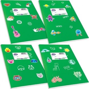SKAG ΤΕΤΡΑΔΙΟ SUPER ΠΛΑΣΤΙΚΟ FANCY ΜΕ ΣΧΕΔΙΑ 17x25cm 50φ ΠΡΑΣΙΝΟ 246866