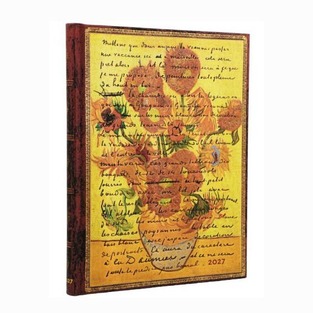 2027 ΗΜΕΡΟΛΟΓΙΟ ΕΒΔΟΜΑΔΙΑΙΟ PAPERBLANKS ULTRA 18x23cm VAN GOGH SUNFLOWERS (ΣΚΛΗΡΟ ΕΞΩΦΥΛΛΟ) DE19740