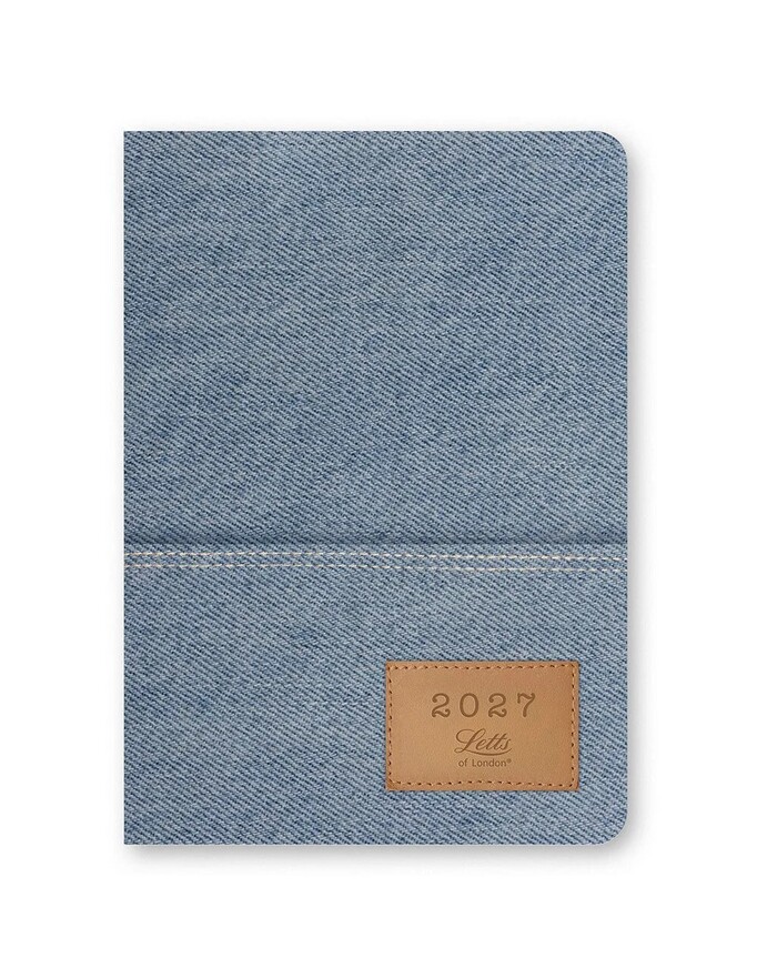2027 ΗΜΕΡΟΛΟΓΙΟ LETTS ΕΒΔΟΜΑΔΙΑΙΟ A5 (14,8x21cm) DENIM ΜΠΛΕ ΞΕΒΑΜΜΕΝΟ 27082646