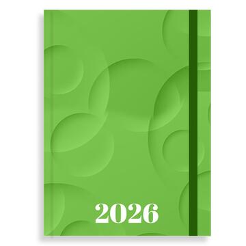 2026 ΗΜΕΡΟΛΟΓΙΟ ΗΜΕΡΗΣΙΟ 14x20cm MONOCHROME ΜΕ ΛΑΣΤΙΧΟ ΠΡΑΣΙΝΟ 587120 (TESORO)