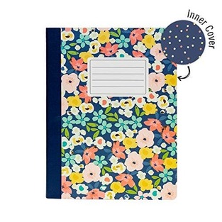 PUKKA PAD ΤΕΤΡΑΔΙΟ ΒΙΒΙΟΔΕΤΗΜΕΝΟ 19x24cm CARPE DIEM FLORAL LOVE ΜΠΛΕ ΜΕ ΛΟΥΛΟΥΔΙΑ 70φ 9096