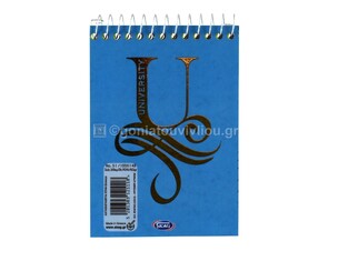 SKAG ΜΠΛΟΚ ΓΡΑΦΗΣ ΣΠΙΡΑΛ 10,5x14,8cm ΡΙΓΕ 3 ΘΕΜΑΤΩΝ 120φ No51 UNIVERSITY FOIL ΓΑΛΑΖΙΟ 121118