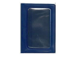 VIVIAN PLAST ΘΗΚΗ ΓΙΑ ΤΑΥΤΟΤΗΤΑ ΜΕ ΠΑΡΑΘΥΡΟ 8x13cm ΜΠΛΕ