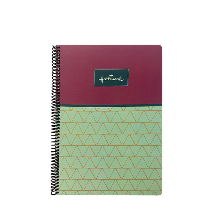 BMU HALLMARK ΤΕΤΡΑΔΙΟ ΣΠΙΡΑΛ A4 (21x29,7cm) 2 ΘΕΜΑΤΩΝ 70φ GREEN 333 39440