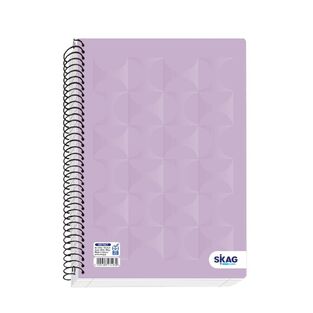 SKAG ΤΕΤΡΑΔΙΟ ΣΠΙΡΑΛ 17x25cm 2 ΘΕΜΑΤΩΝ 60φ UNIVERSITY LAMINATED ABSTRACT ΛΙΛΑ 231930