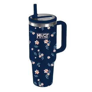 MUST TEAM ΜΠΛΕ ΜΕ ΛΟΥΛΟΥΔΙΑ ΠΟΤΗΡΙ ΑΝΟΞΕΙΔΩΤΟ ΘΕΡΜΟΣ 900ml ΜΕ ΚΑΛΑΜΑΚΙ 587165