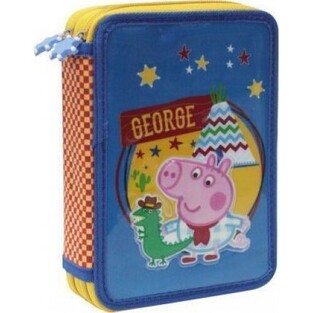 ΚΑΣΕΤΙΝΑ ΤΕΤΡΑΓΩΝΗ ΔΙΠΛΗ ΓΕΜΑΤΗ GEORGE PEPPA PIG ΠΕΠΠΑ ΤΟ ΓΟΥΡΟΥΝΑΚΙ ΜΠΛΕ 0480319