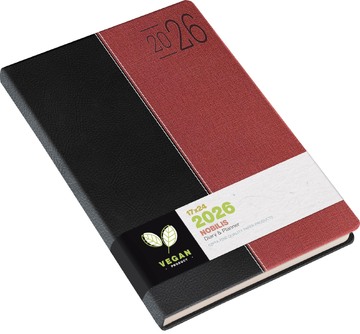 2026 ΗΜΕΡΟΛΟΓΙΟ ΗΜΕΡΗΣΙΟ 17x24cm NOBILIS ΜΑΥΡΟ ΚΟΚΚΙΝΟ 626141790 (UNIPAP)