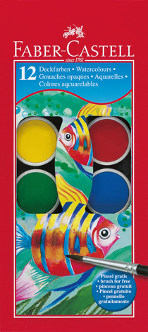 FABER CASTELL ΝΕΡΟΜΠΟΓΙΕΣ 12 ΧΡΩΜΑΤΑ 125018